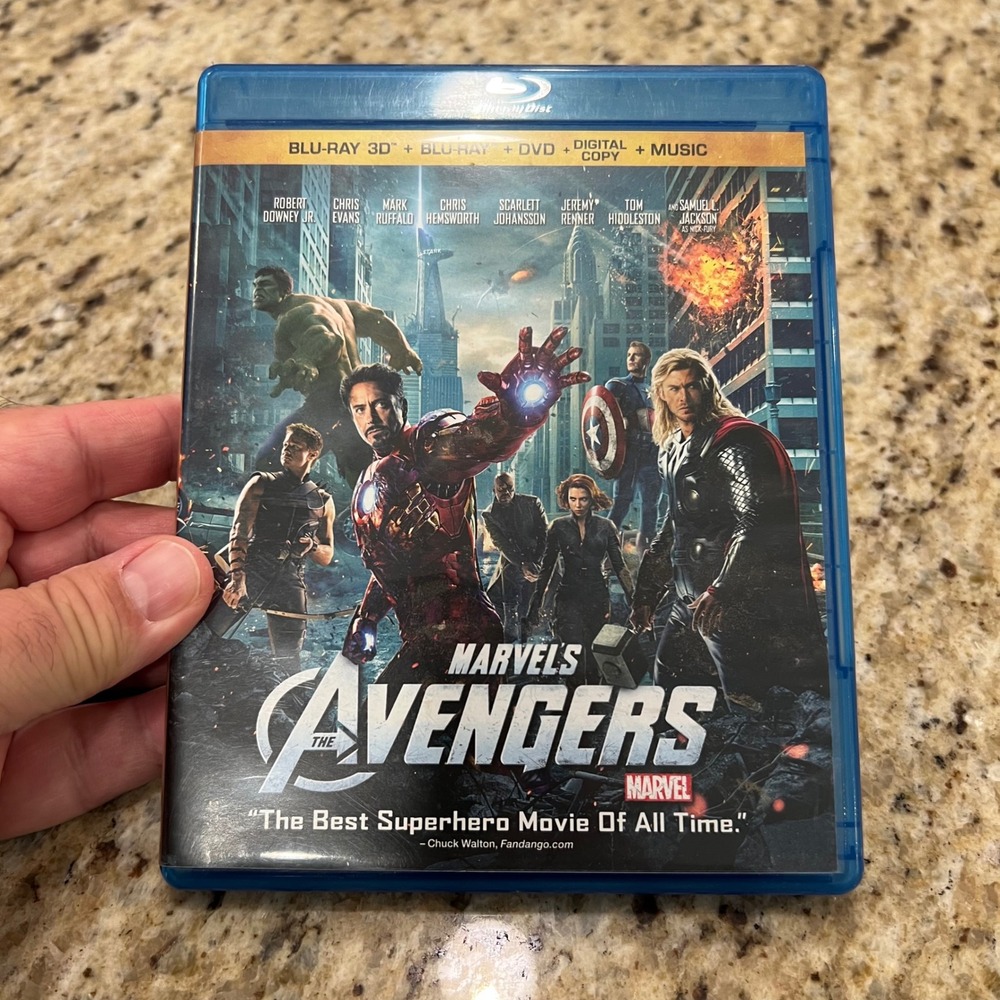 Marvels The Avengers Blu-ray 3D Blu-ray DVD Digital Copy 4-Disc Combo Pack MCU